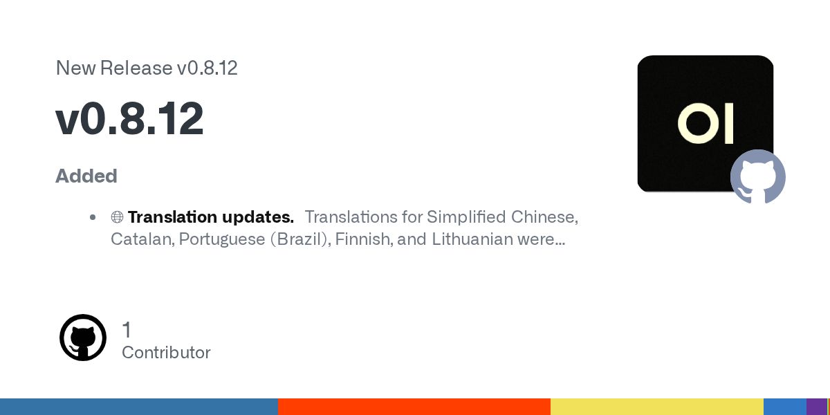 Open WebUI发布v0.8.12：终端连接更安全，翻译同步增强